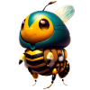 kawaii happy cute bee