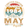 Maj 1984 Vintage Født i maj 1984 Jubilæum