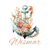 Ancre Wismar avec fleurs