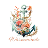 Warnemünde-Anker mit Blumen
