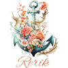 Ancre Rerik avec fleurs