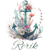 Ancre Rerik avec fleurs