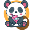 Panda und Bubble Tea