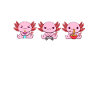 Axolotl Boba Tea Gaming Frame