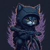 Chat à vélo