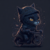 Chat à vélo
