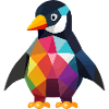 Pinguin Baby bunt