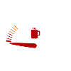 Kaffeeanzeige müde