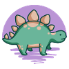 Cute Stegosaurus, Dino, Dinosaur