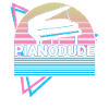 Piano Dude Keyboard Piano Retro