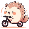 Hedgehog biking
