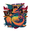 Retro Drache