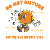 Do not Disturb Retro Sonne