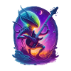 Alien Playing Guitar