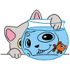 The fishing kitten