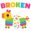 Sad Broken Pinata Donkey