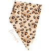 Nevada Leopard Pattern Map Leo