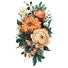 Beautiful boho flower herbarium pastel