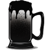 Black Beer Mug Silhouette