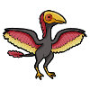 Cute Archaeopteryx, Dino, Dinosaur