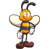 Friendly Cute Cartoon Bee