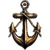 Bronze Anker Motorbootfahrer Segelbootfahrer