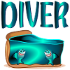 Scuba Diving - SHARKS CAKE - DIVER BIRTHDAY