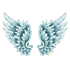 Blue Angel Wings Angelwings Angelblue