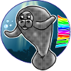 Manatee Rainbow lettering