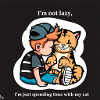 spending time with cat