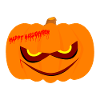 Evil Halloween Pumpkin