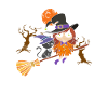 Crazy Black Cat Witch