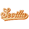 Sevilla Rétro lettrage
