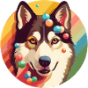 Husky with retro charm