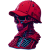 Skeleton with cap