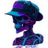 Skeleton with cap