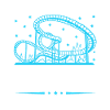 Wacht op de drop-achtbaan