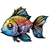 Fish Rainbow Drawing