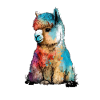 Alpaca Llama Rainbow Fluffy Urban