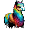 Alpaca Llama Rain Drops