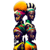 African faces