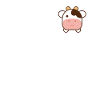 Cute Kawaii Cow Pocket Design