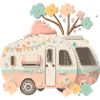 Beautiful retro caravan