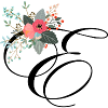 Letter e fleuris