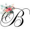 Buchstabe b Blumen