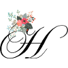 Letter h flowery
