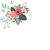 Letter e fleuris