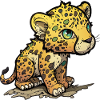 Leopard Comicstil