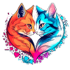 Cat Heart - AI generated