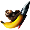 Rocket Banana Monkey Astronaut